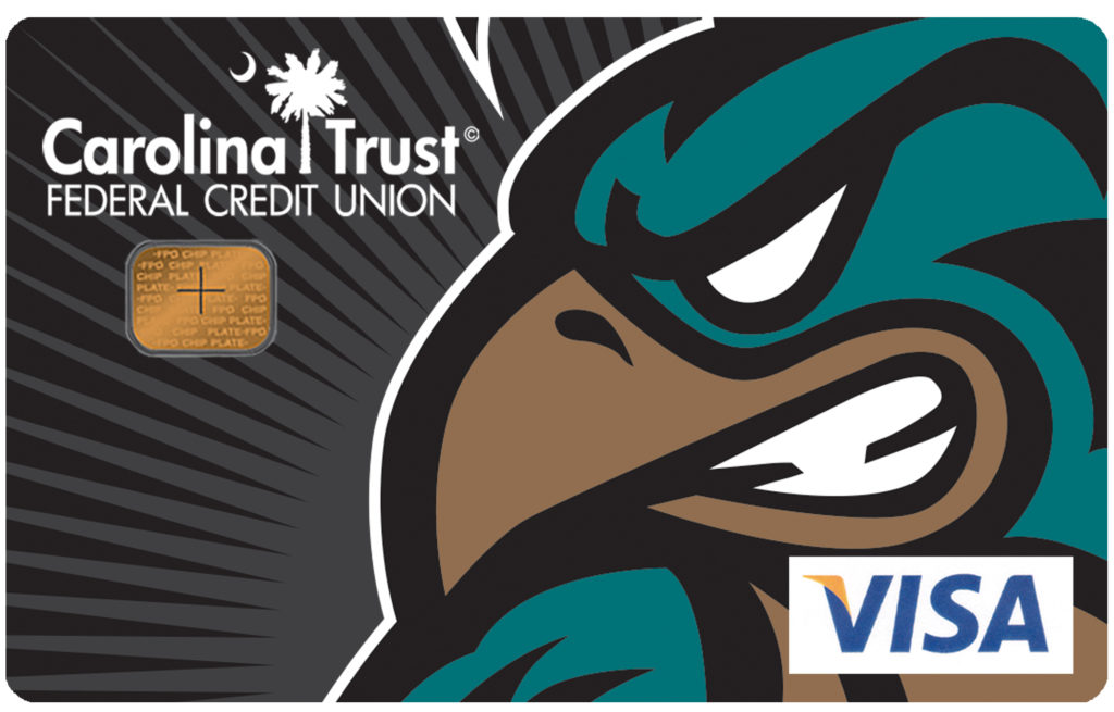 CCU Athletics Card Football Design