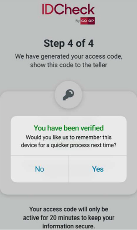 Tip: Save your validation for an even quicker experience next time!