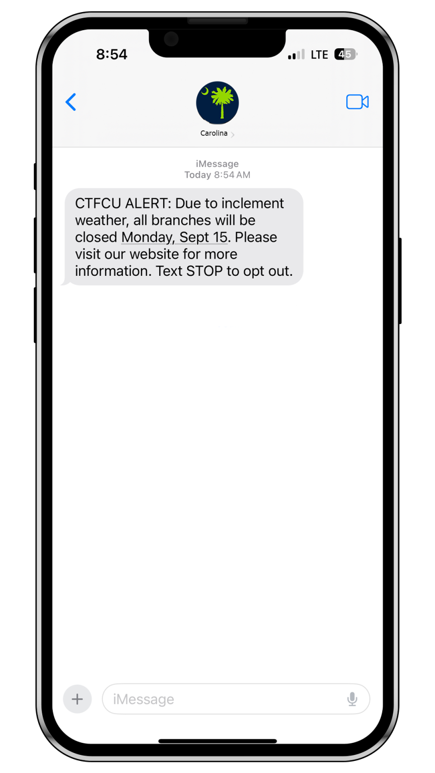 SMS Text Messaging - Carolina Trust Credit Union